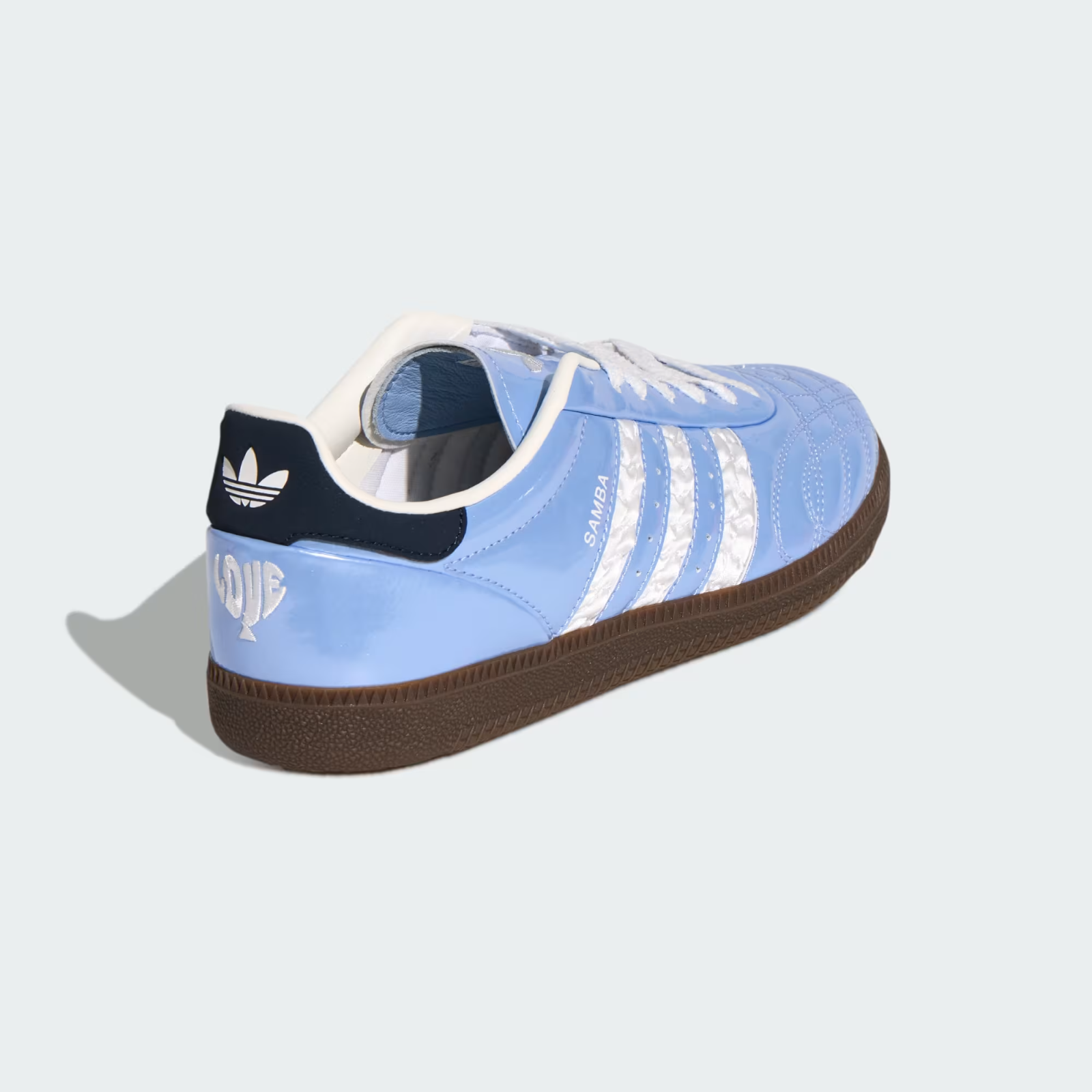 KJ7302 adidas Samba JP Glow Blue Core White Aurora Ink (Men's)