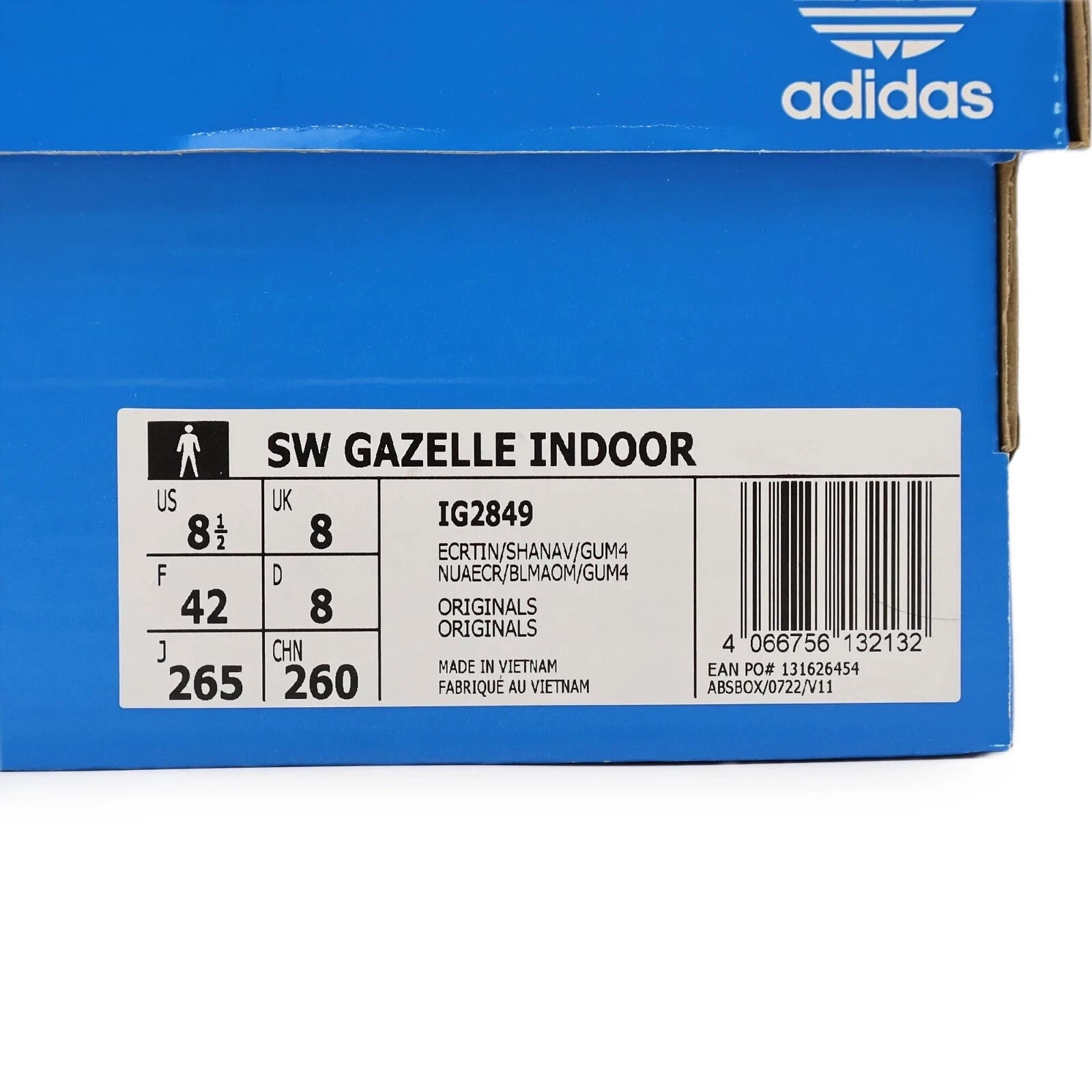 IG2849 Sean Wotherspoon Ã adidas Gazelle Indoor Corduroy Ecru Tint Shadow Navy