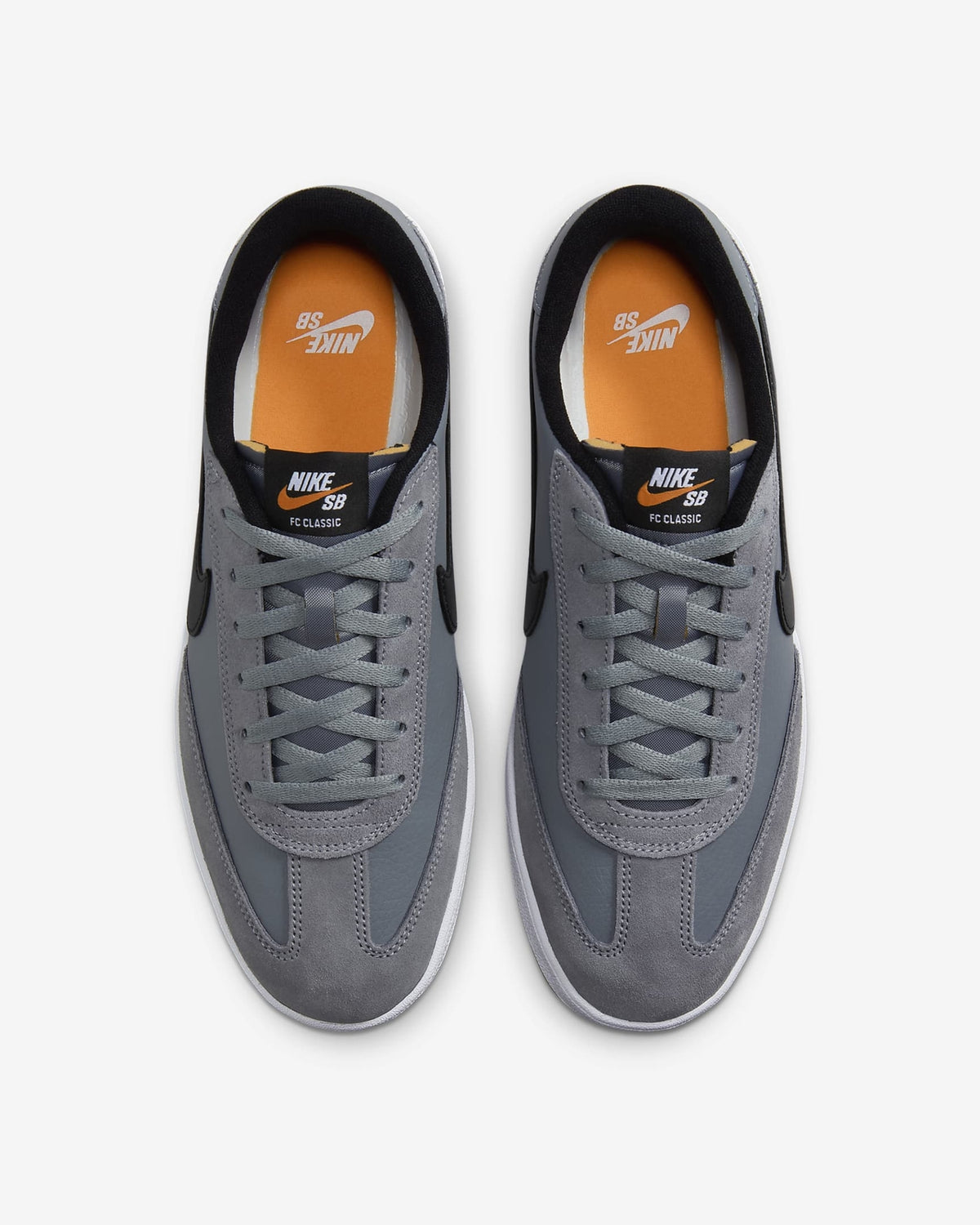 909096-003 Nike SB FC Classic Cool Grey White Vivid Orange Black (Men's)