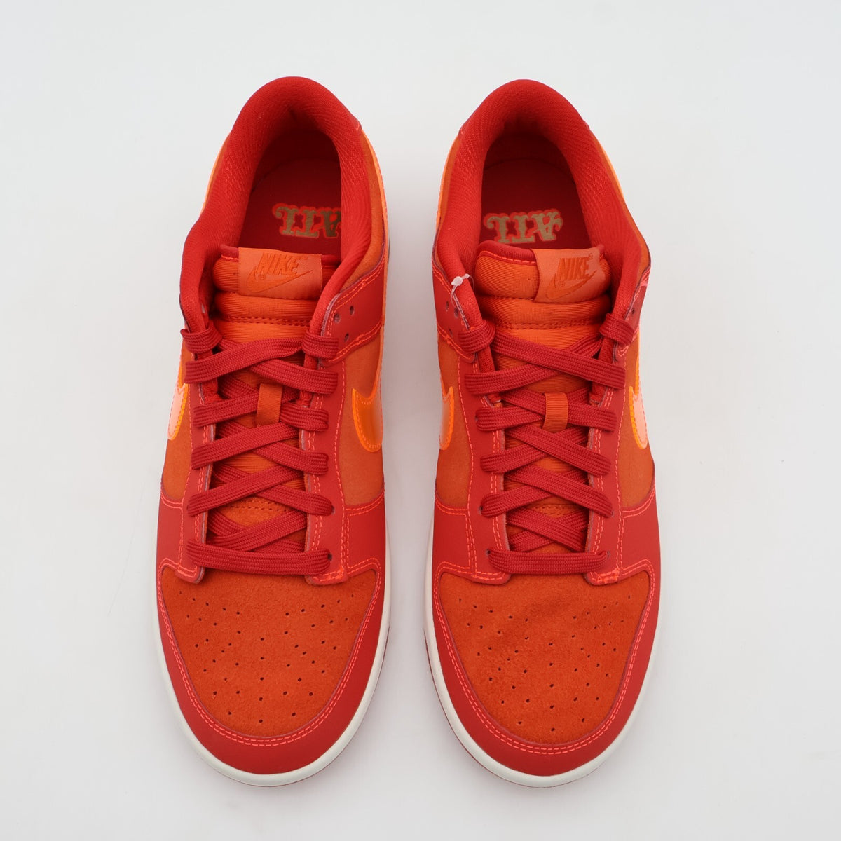 FD0724-657 Nike Dunk Low ATL University Red Bright Crimson Orange (Men's)