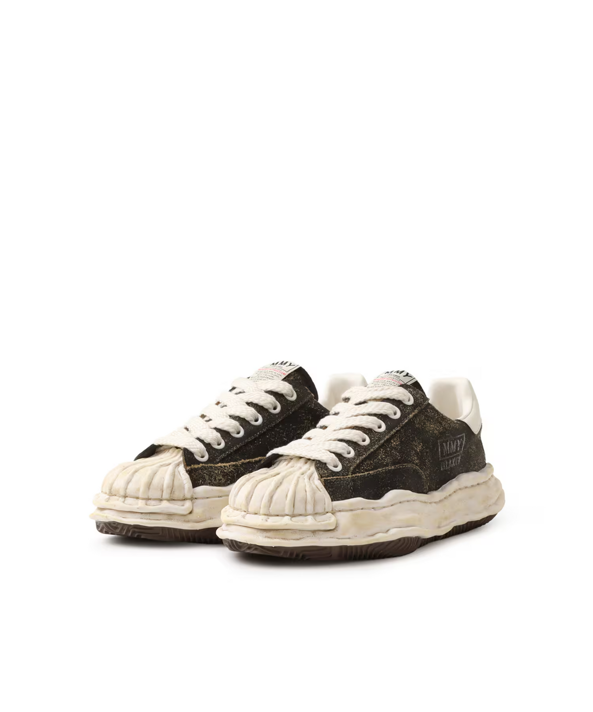 A15FW728-BLACK Maison MIHARA YASUHIRO BLAKEY OG Sole Vintage Suede Low (Men's)
