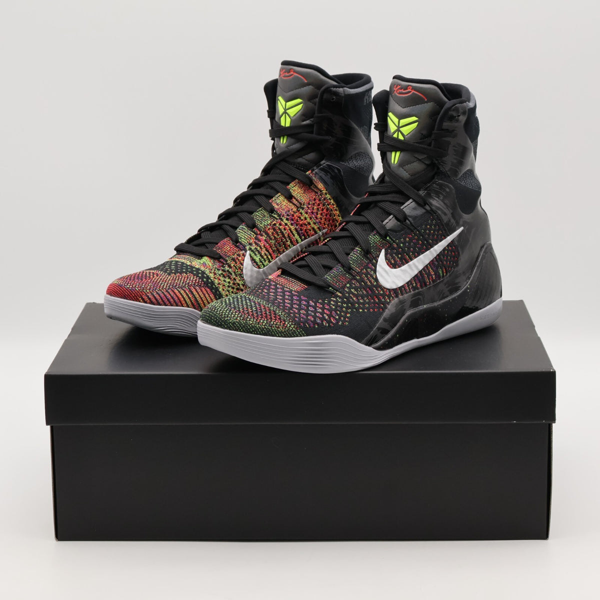 FZ7335-001 Nike Kobe 9 Elite Black and Metallic Silver (Men's)