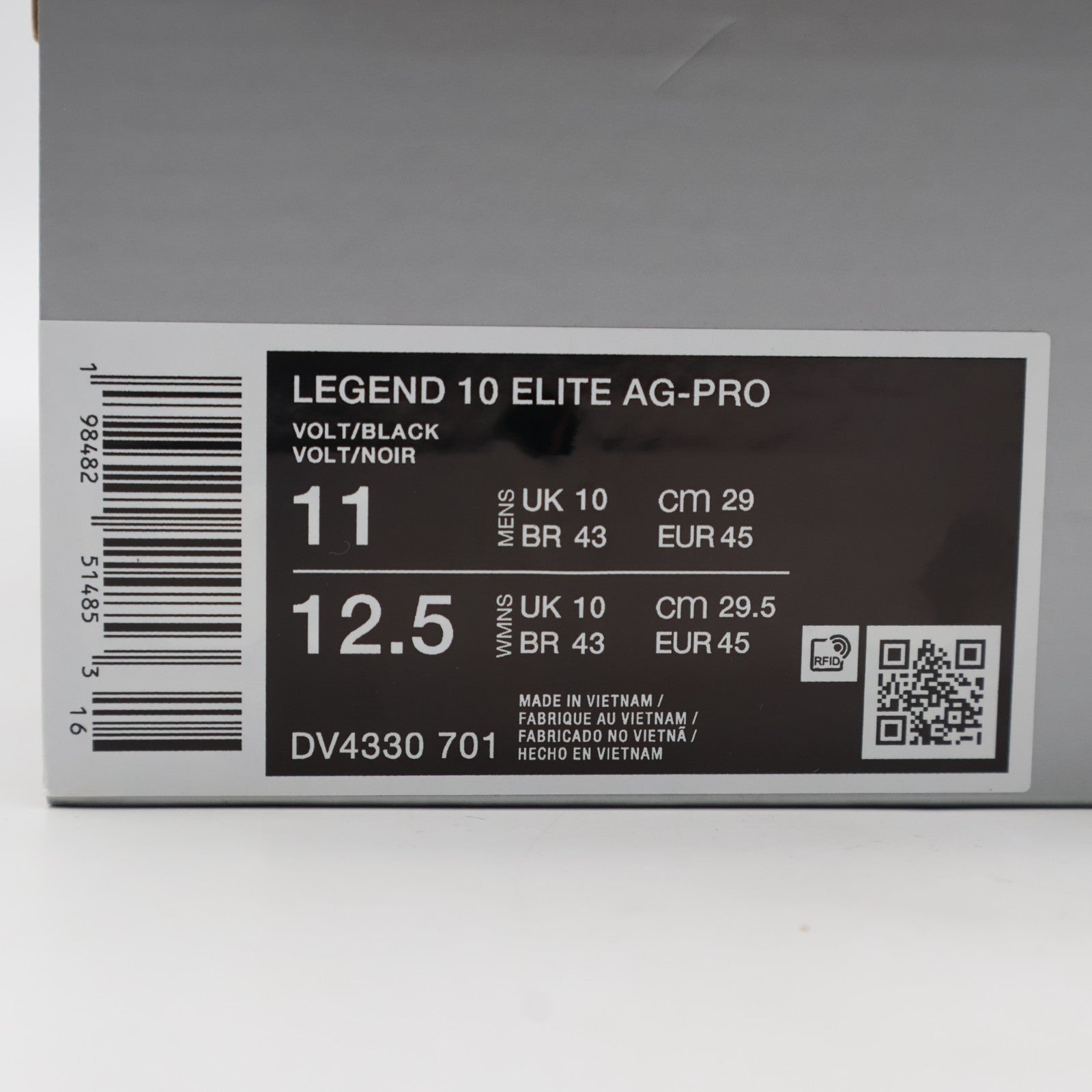 DV4330-701 Nike Tiempo Legend 10 Elite Volt Black (Men's)