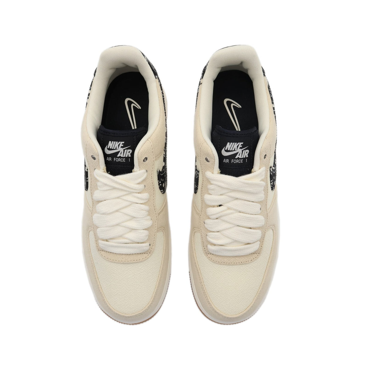 DJ4631-200 Nike Air Force 1 Low Paisley Swoosh Natural Navy White Gum (Men's)