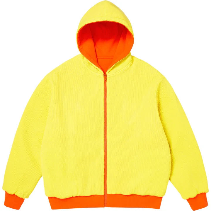Supreme Reversible Work Zip Up Hooded Sweatshirt Orange