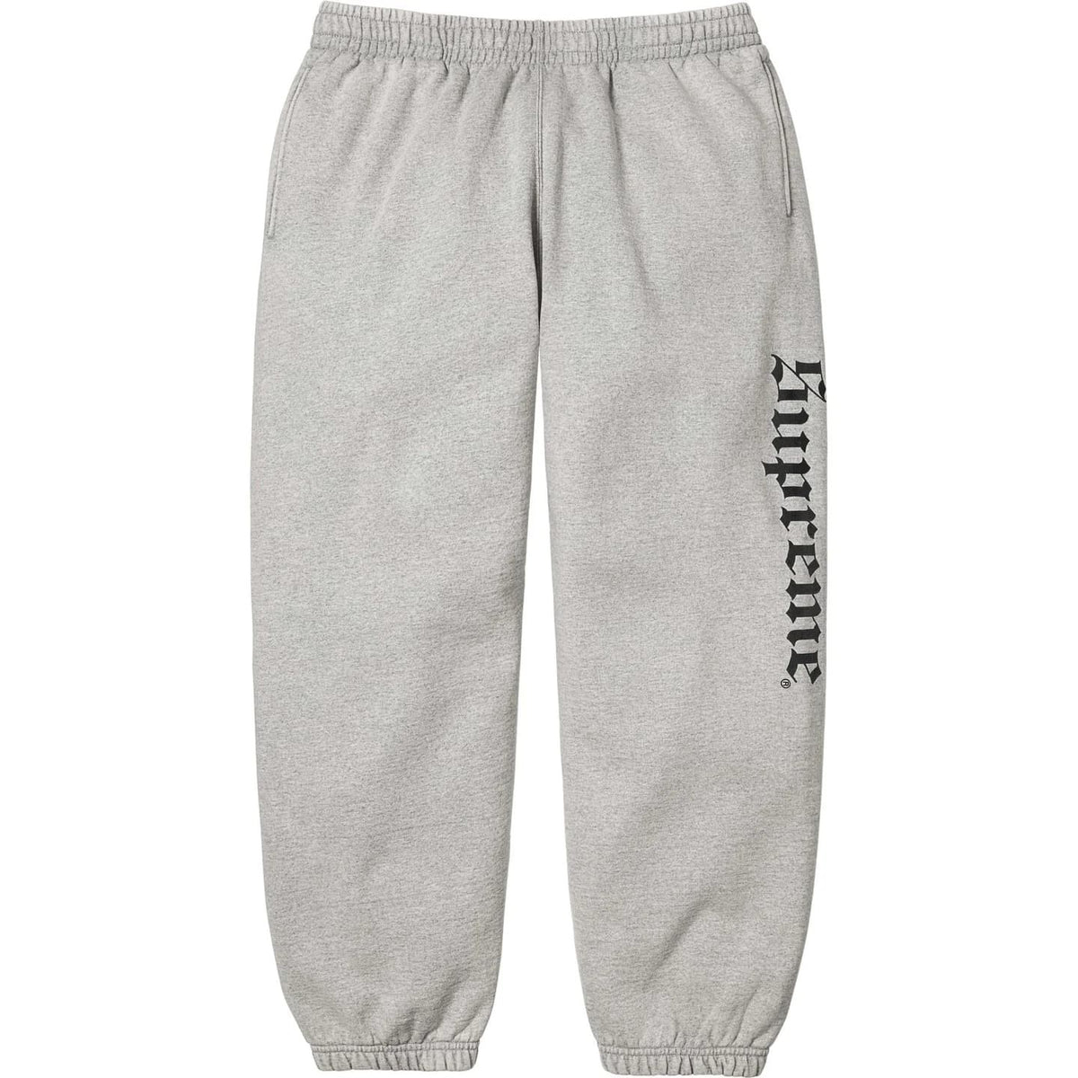 Supreme Washed Old English Sweatpant Heather Grey