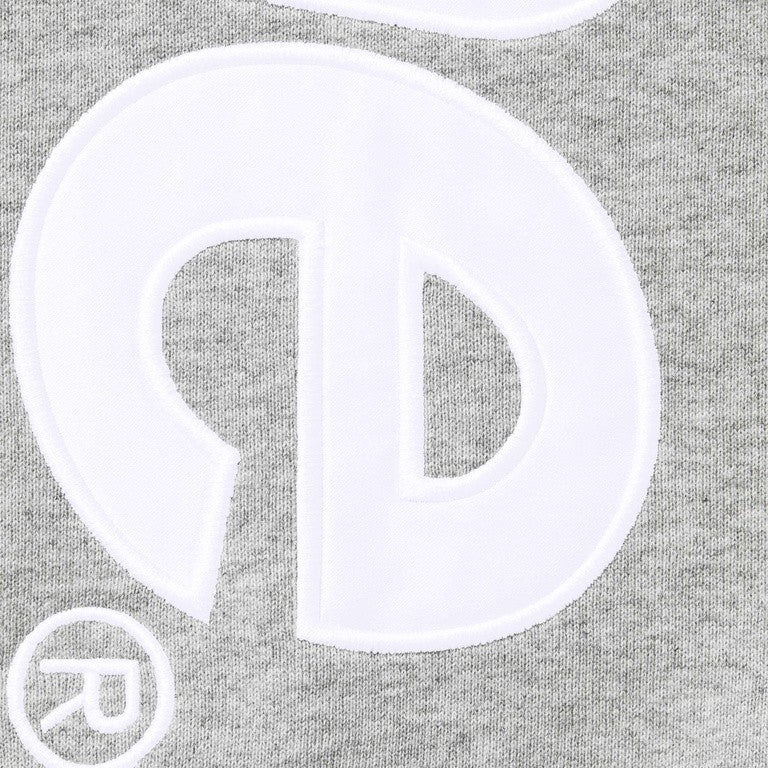 Supreme Satin Applique Sweatpant Heather Grey