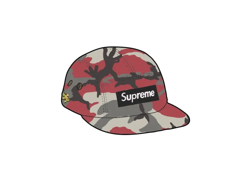Supreme Military Camp Cap "Red Camo"