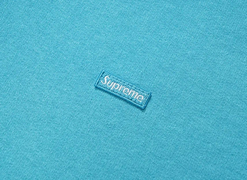 Supreme Small Box Zip Up Hooded Sweatshirt "Light Blue"