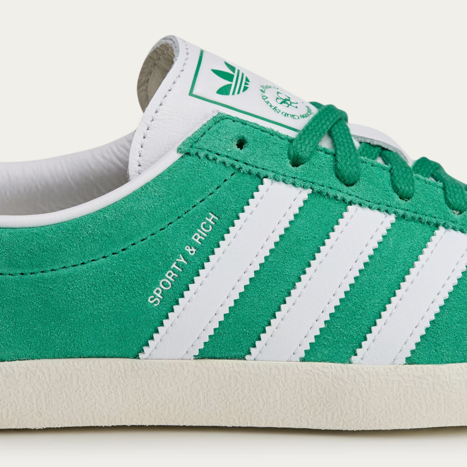 JP8560 Sporty & Rich Ã adidas Originals  Blanc Court Green Cloud White (Women's)