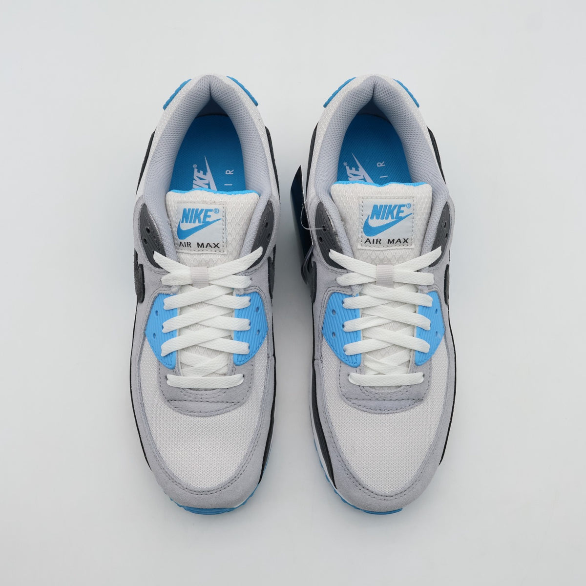 DM0029-019 Nike Air Max 90 Platinum Tint Blue Lightning Wolf Grey (Men's)