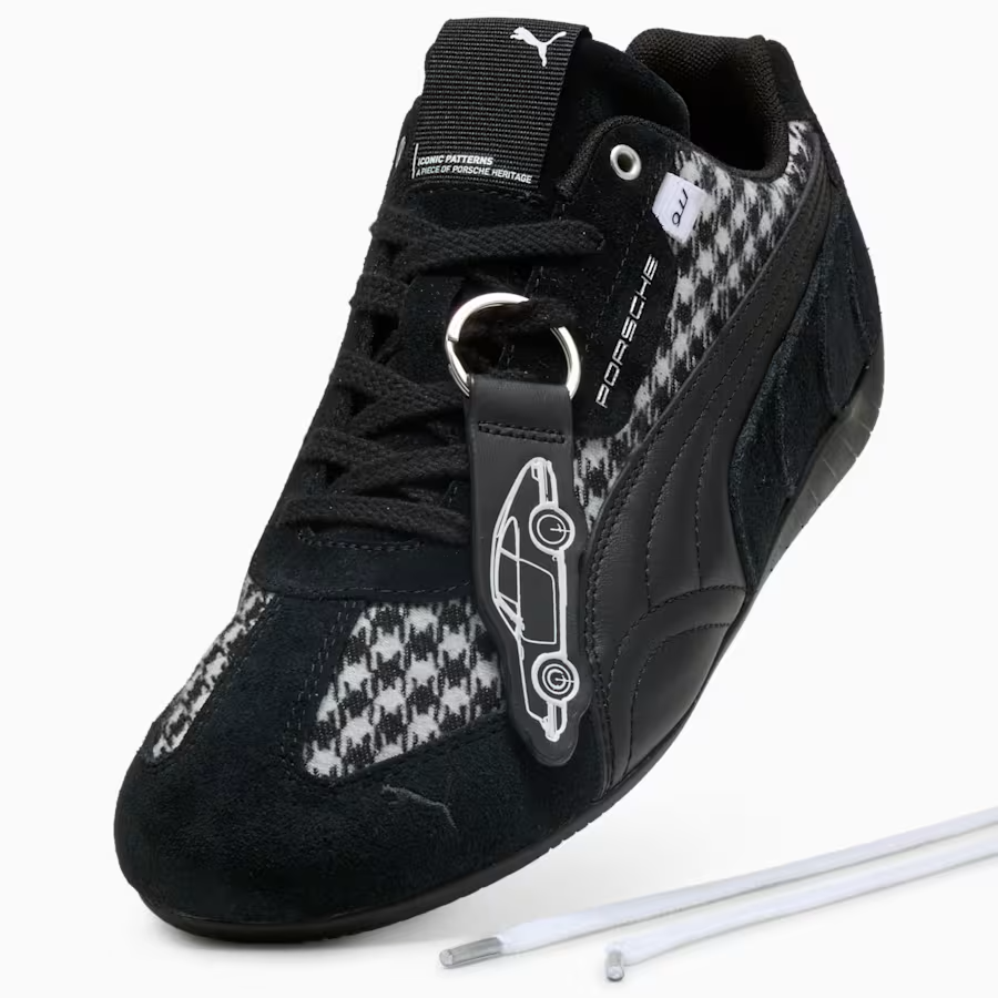 309389-01 Porsche Legacy Ã Puma Speedcat Pepita "PUMA Black/PUMA White" (Men's)