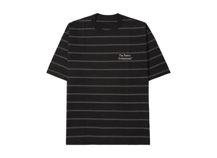 ENNOY Panel Border S/S T-Shirt Black (25SS) SS25BRENCT02AM