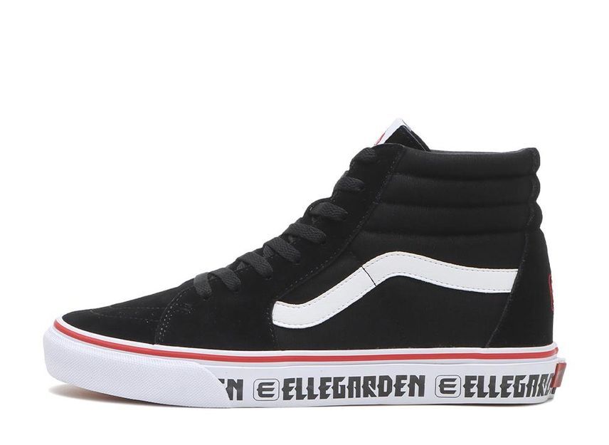 687688-0001 ELLEGARDEN Ã Vans Sk8-Hi Black White Red (V38CF ELLE) (Men's)