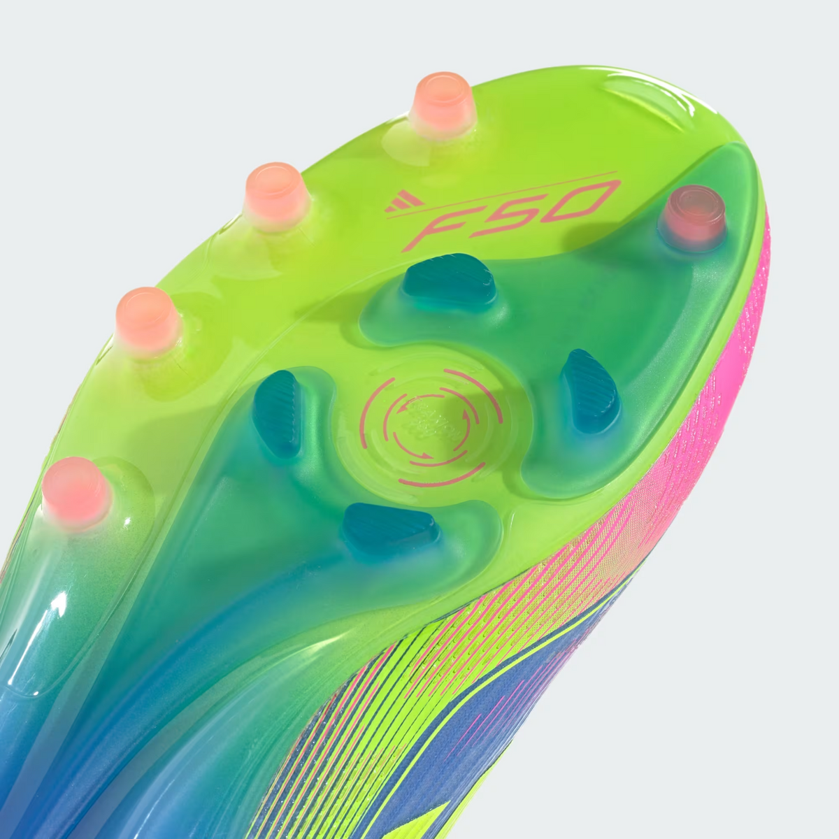 IE1264 adidas F50 Elite AG Blue Fusion Lucid Lemon Lucid Pink (Men's)