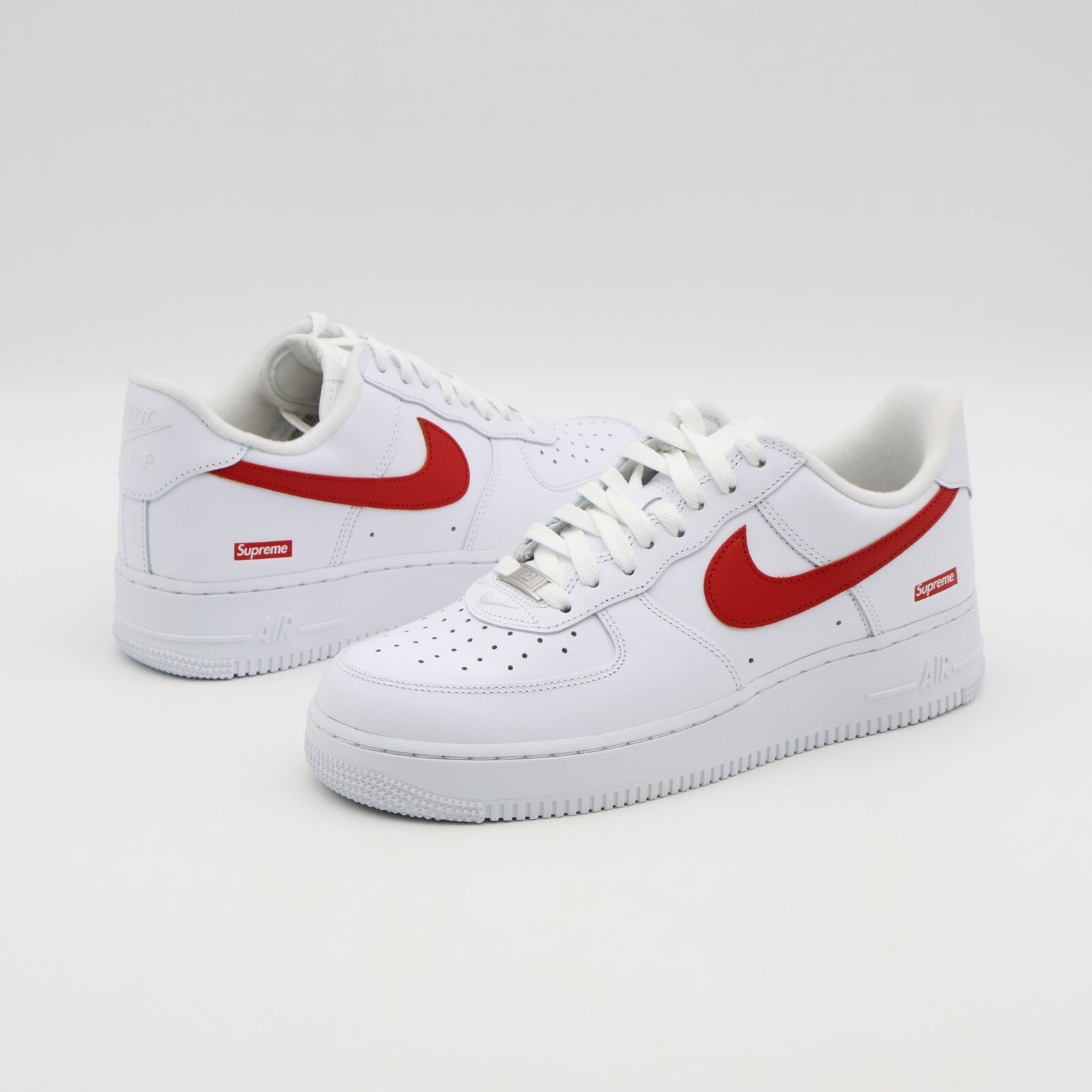 CU9225-101 Supreme Nike Air Force 1 Low China Exclusive White Speed Red (Men's)