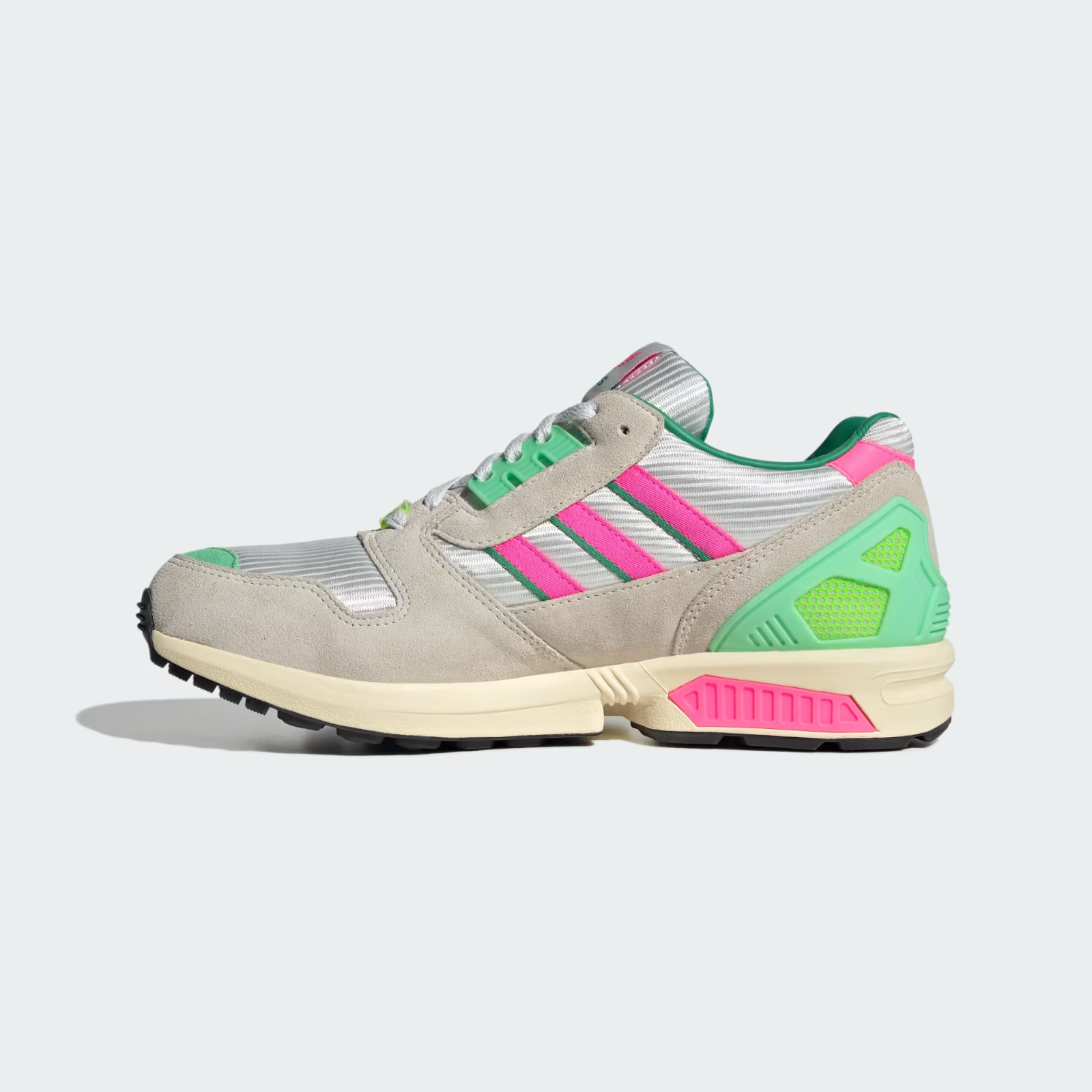 KI4726 adidas ZX 8000 "Off White/Lucid Pink/Semi Court Green" (Men's)