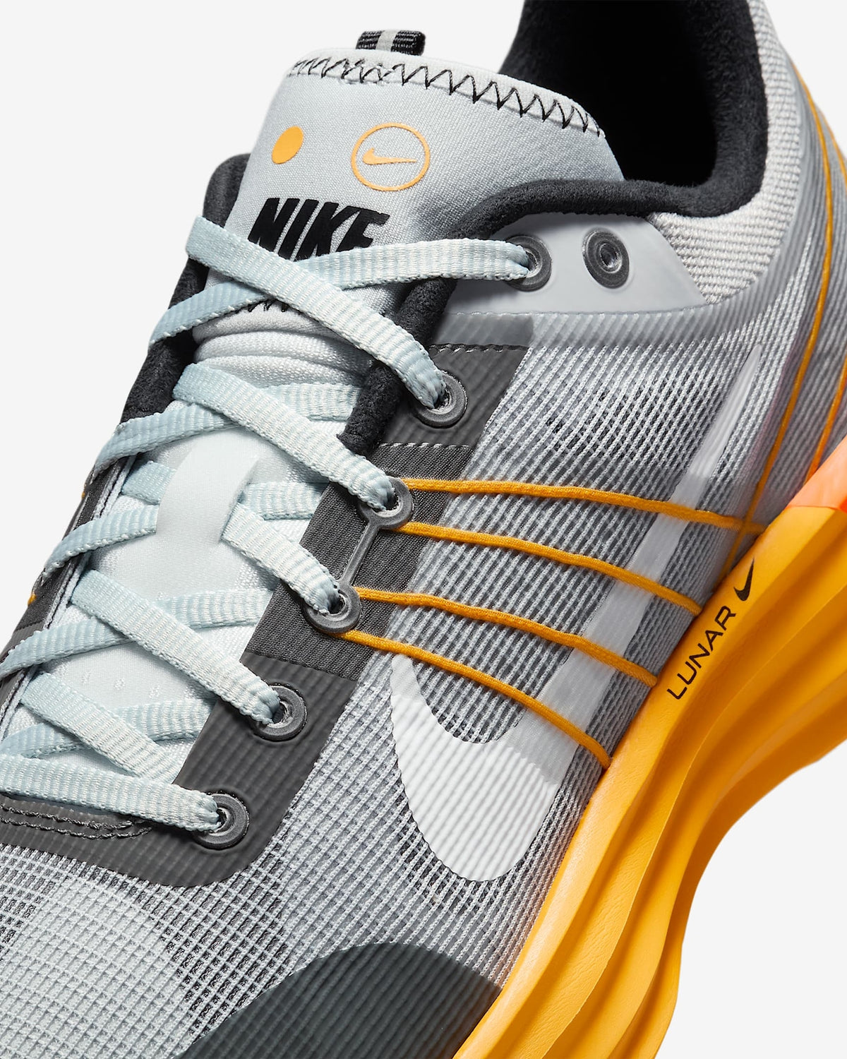 DV2440-007 Nike Lunar Roam Wolf Grey Pure Platinum Total Orange White (Men's)