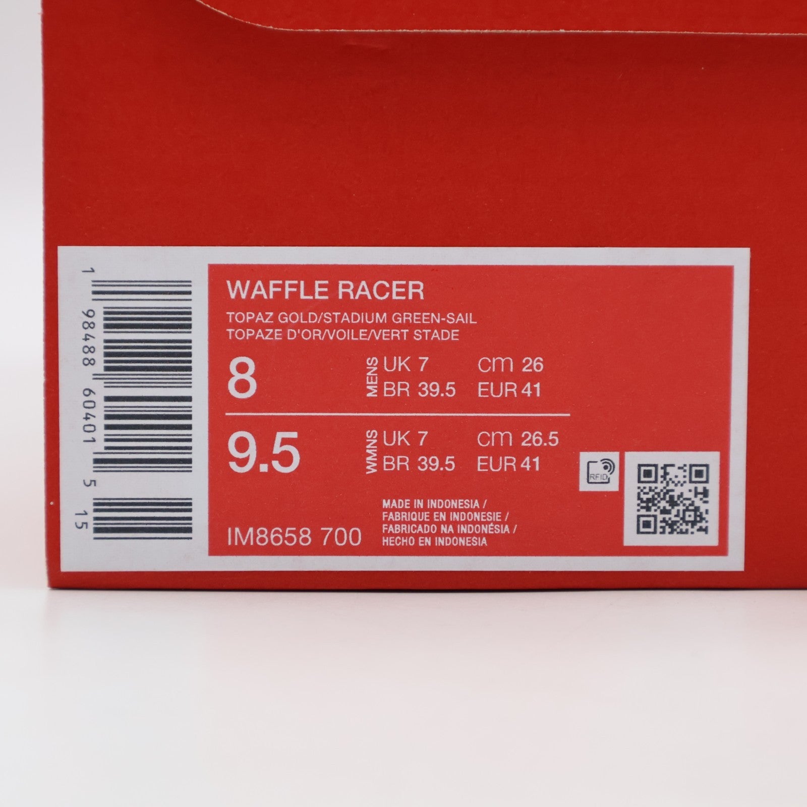 IM8658-700 Nike Waffle Racer Topaz Gold Stadium Green-Sail (Men's)