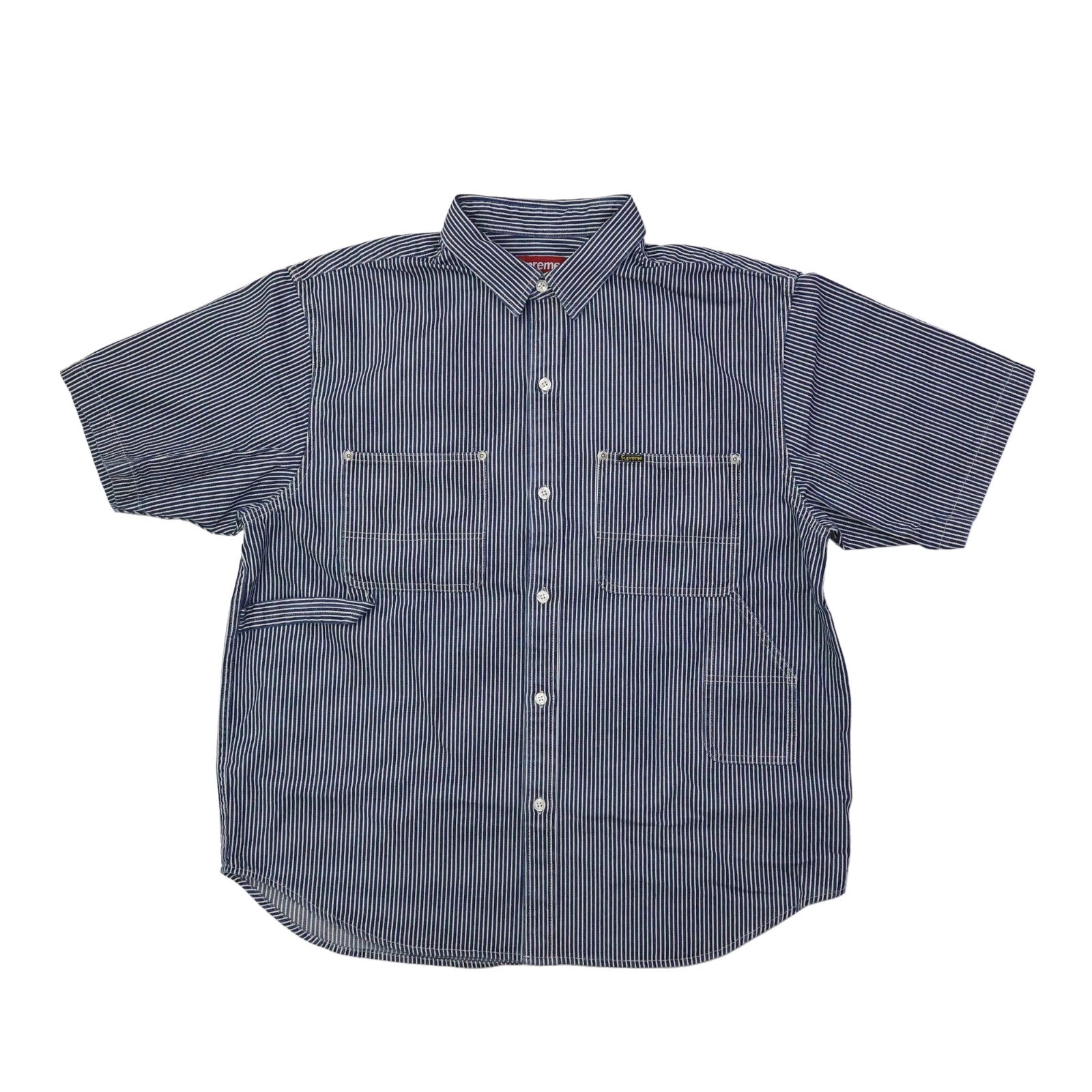 Supreme Loose Fit S/S Denim Painter Shirt Stripe