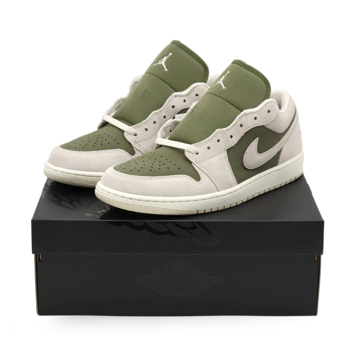HV4089-201 Nike Air Jordan 1 Low SE Medium Olive (Men's)