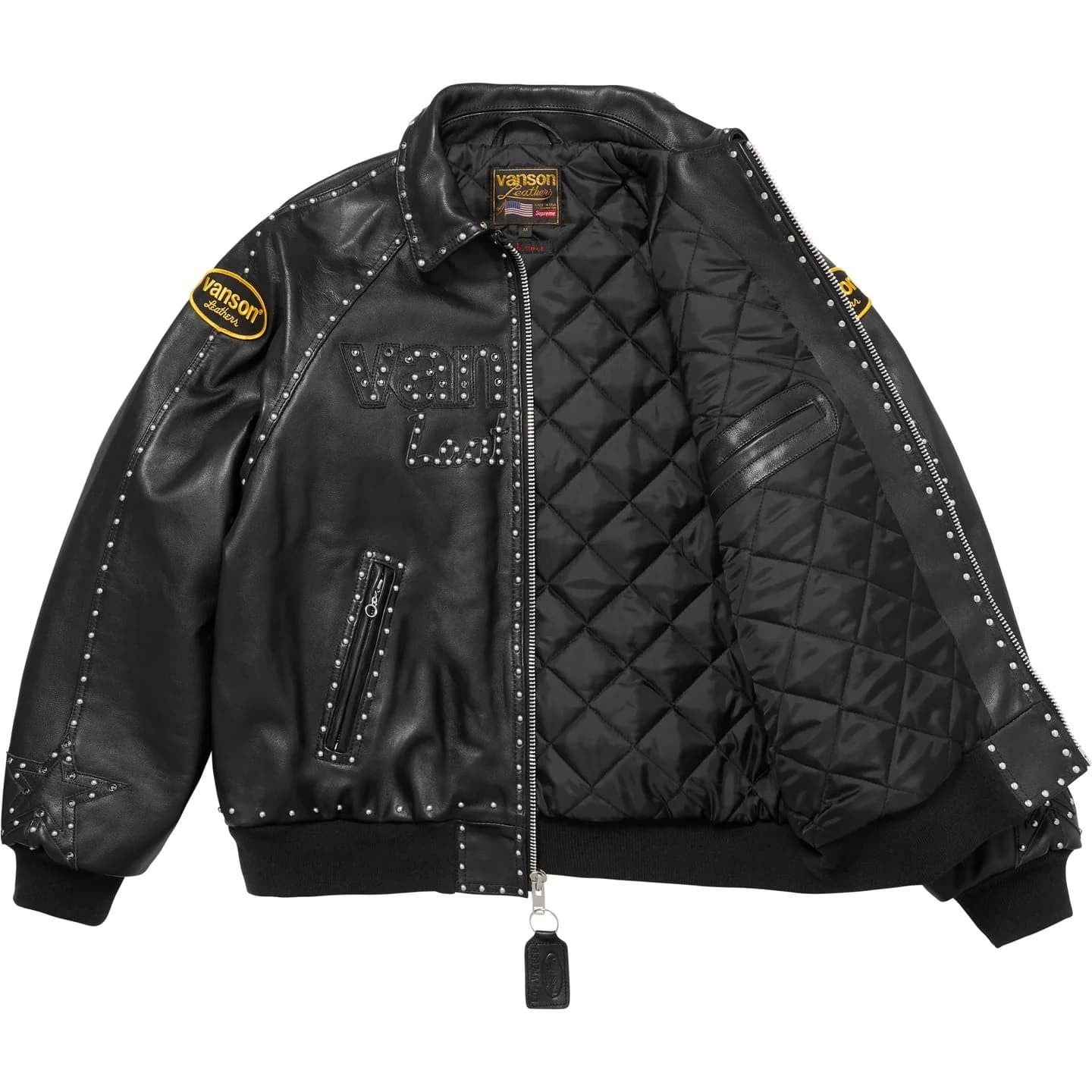 Supreme B.B. Simon Vanson Leathers Jacket Black