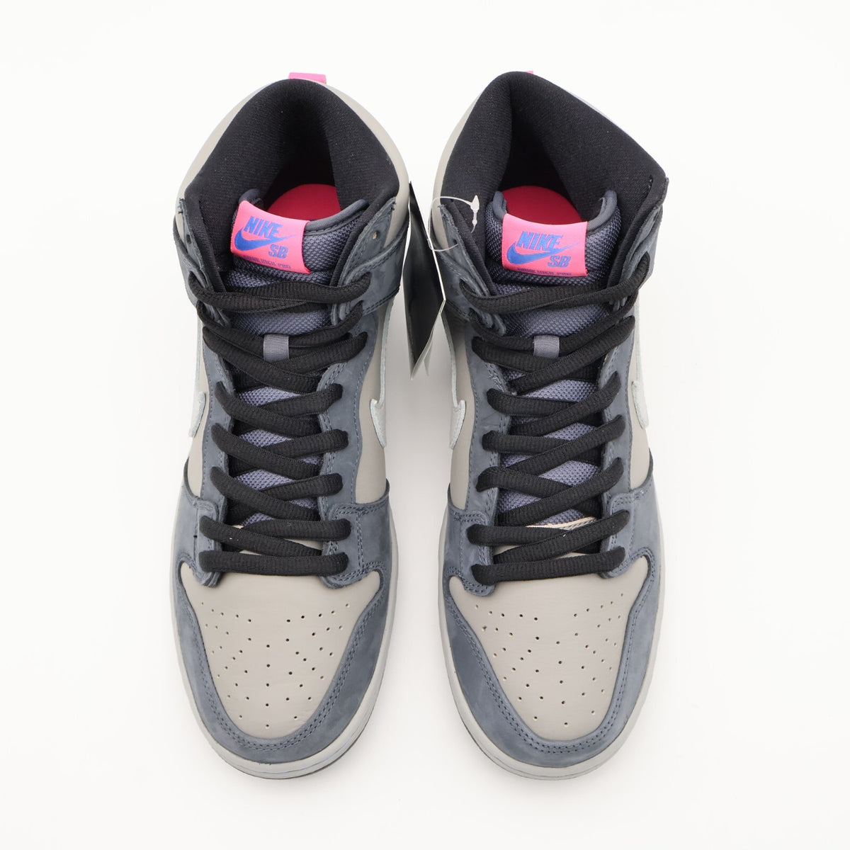 DJ9800-001 Nike SB Dunk High Pro Medium Grey Pink Flint Flamingo Gray Fog