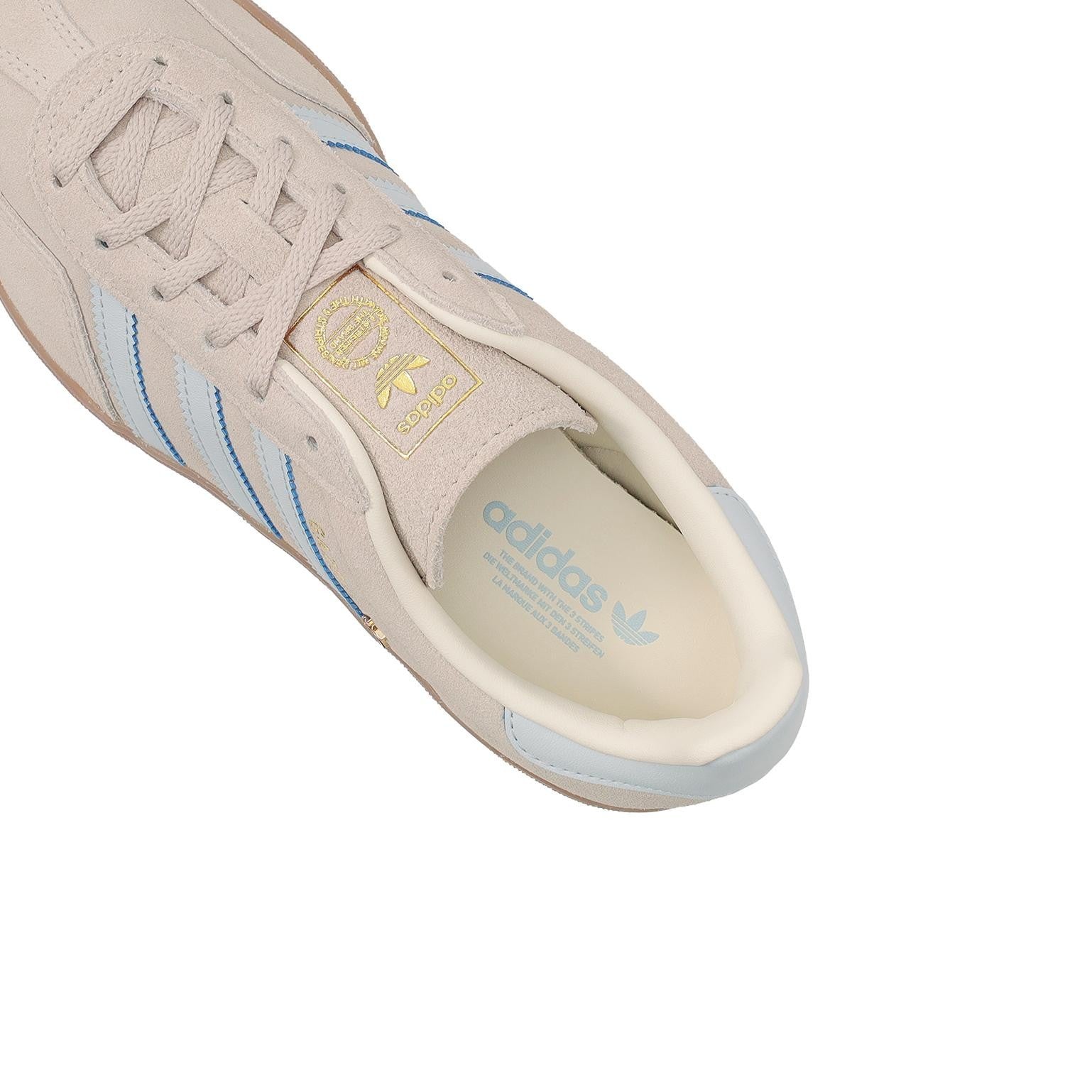 JR2432 adidas Gazelle Indoor Wonder Beige Halo Blue (Women's)