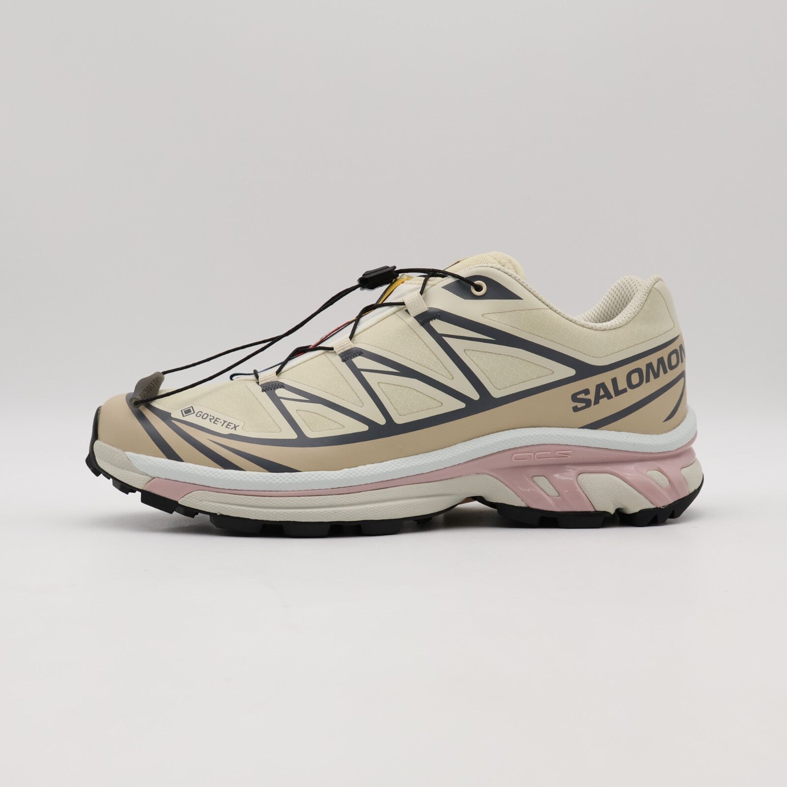 L47581200 Salomon XT-6 GORE-TEX Almond Milk Feather Gray Pale Mauve (Men's)