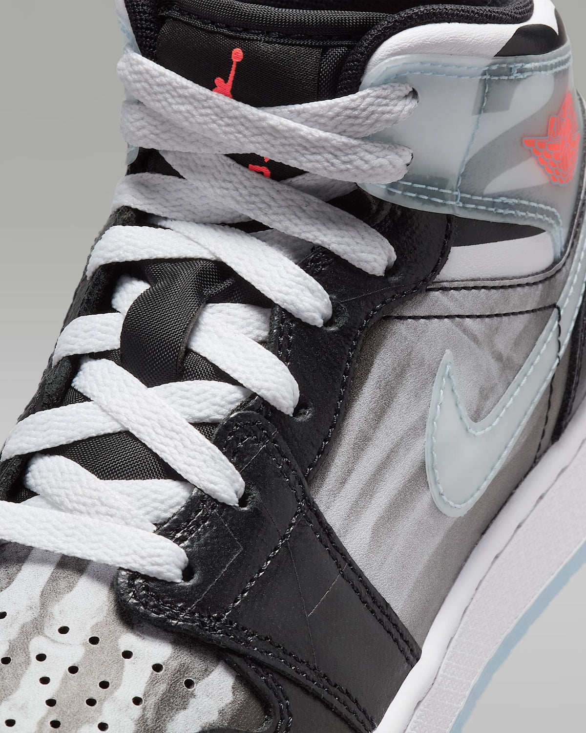 HF3210-001 Nike GS Air Jordan 1 Mid SS X-Ray