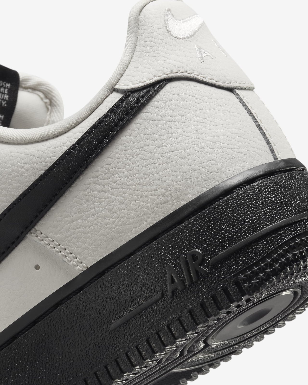 HJ7180-030 Nike Air Force 1 Low '07 Phantom Cement Grey Black (Women's)
