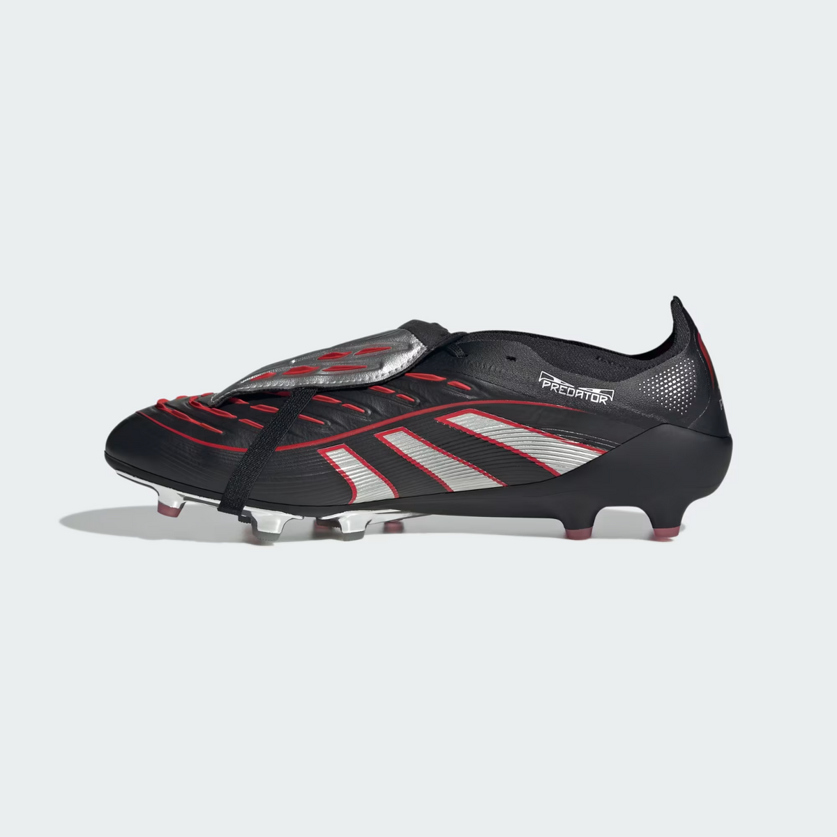 HQ2275 adidas Predator Elite BSR FT Core Black Silver Metallic Vivid Red (Men's)