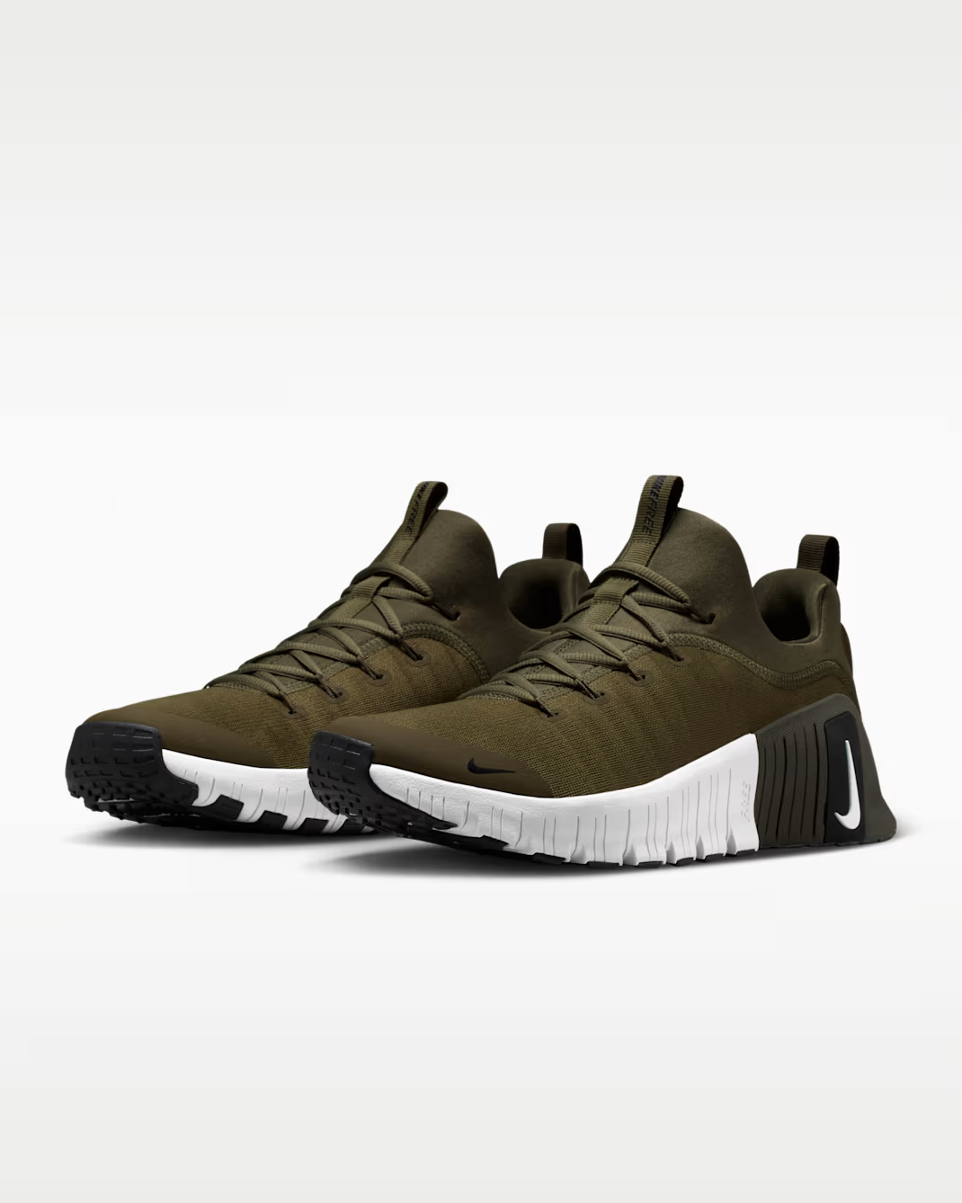 FJ7127-202 Nike Free Metcon 6 Medium Olive Cargo Khaki Black (Men's)