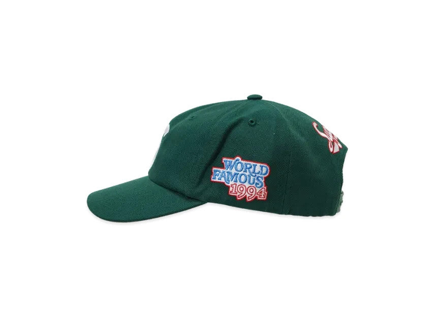 Supreme World Famous S Logo 6-Panel (26SS) "Dark Green"