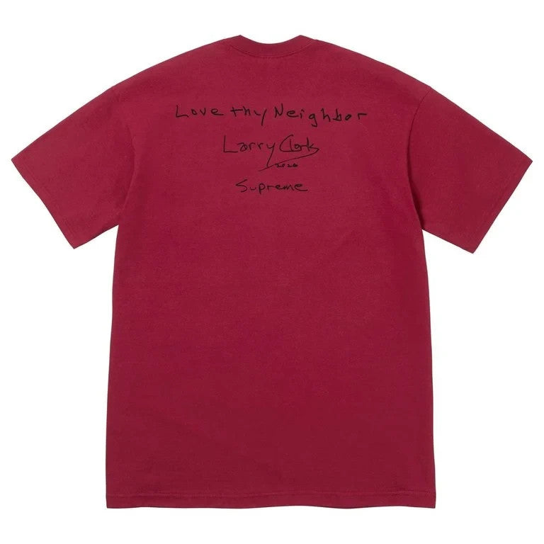 Supreme x Larry Clark Neighbor Tee Cardinal