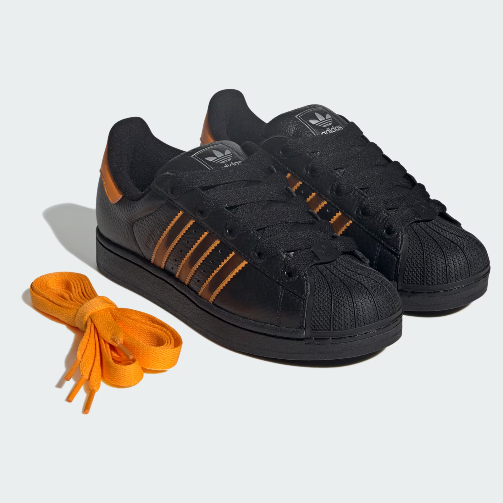 JQ6469 adidas Originals  Superstar 2 Core Black Crew Orange Semi Impact(Women's)