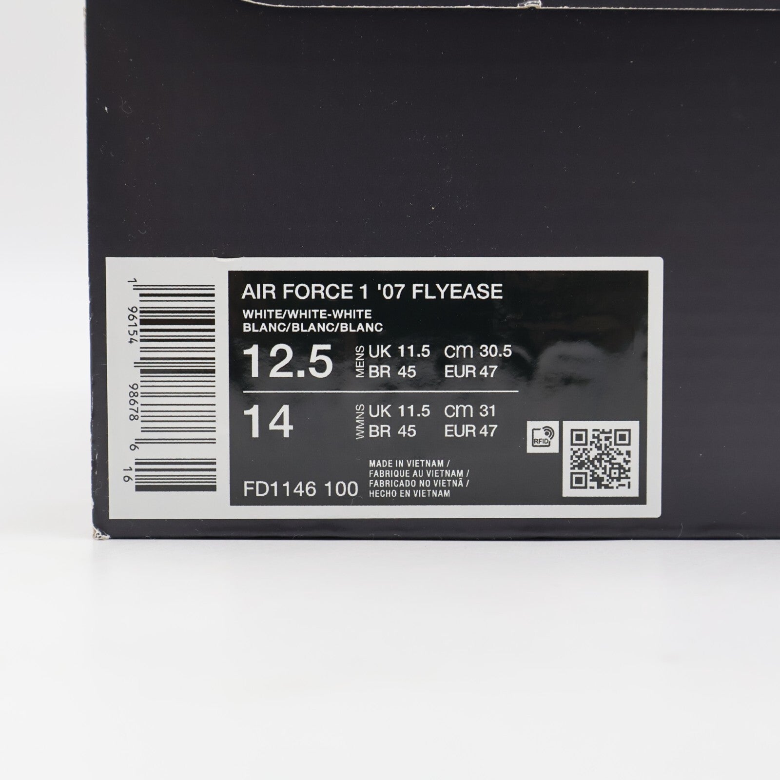FD1146-100 Nike Air Force 1 '07 FlyEase Triple White (Men's)