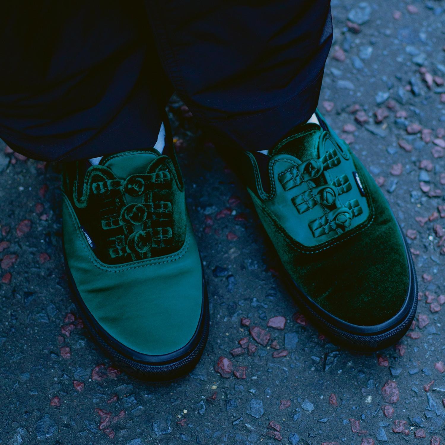 BILLY'S Vans Authentic KUNG-FU Green (Men's)