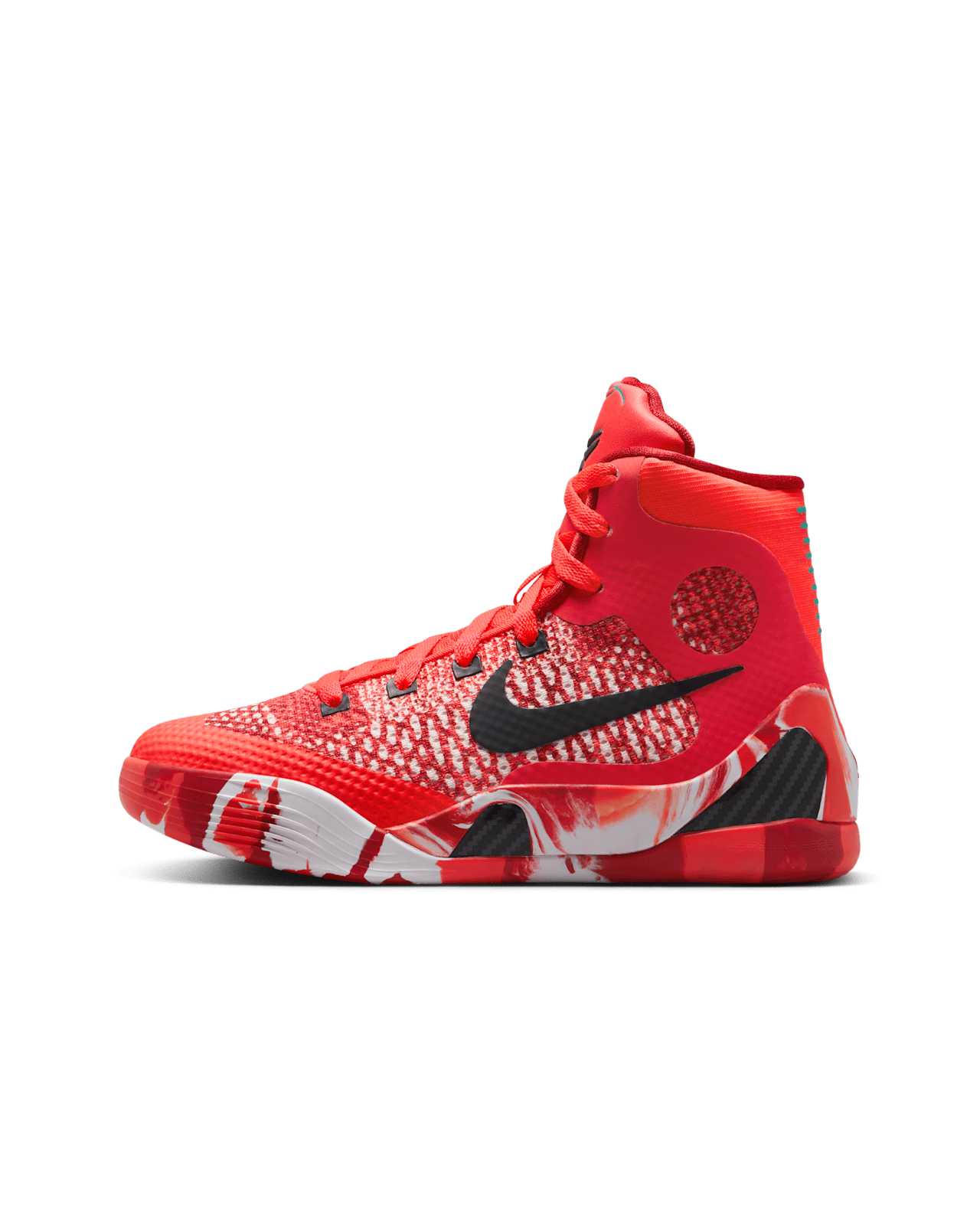 HJ9446-600 Nike GS Kobe 9 Elite High Protro Bright Crimson Emerald Green
