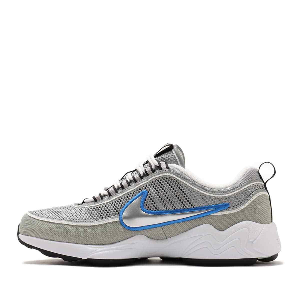HF9117-003 Nike Air Zoom Spiridon Metallic Silver and Signal Blue (Men's)