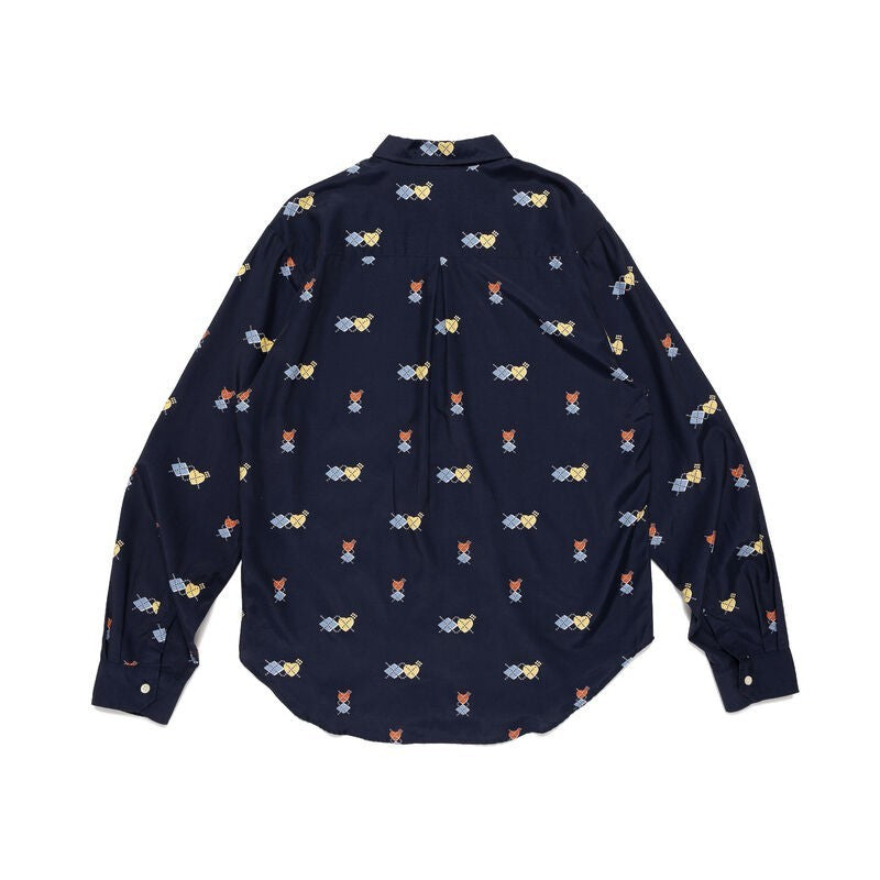 HUMAN MADE Printed Shirt Navy