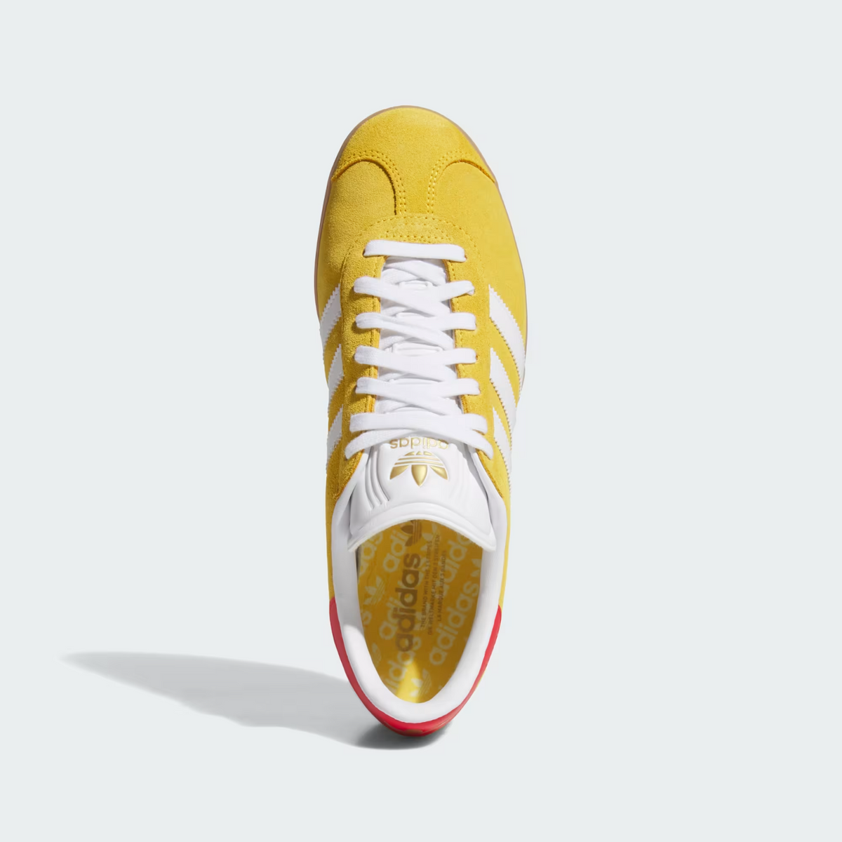 JS1896 adidas Gazelle Spikeless Golf Bold Gold/Cloud White/Better Scarlet (Men's