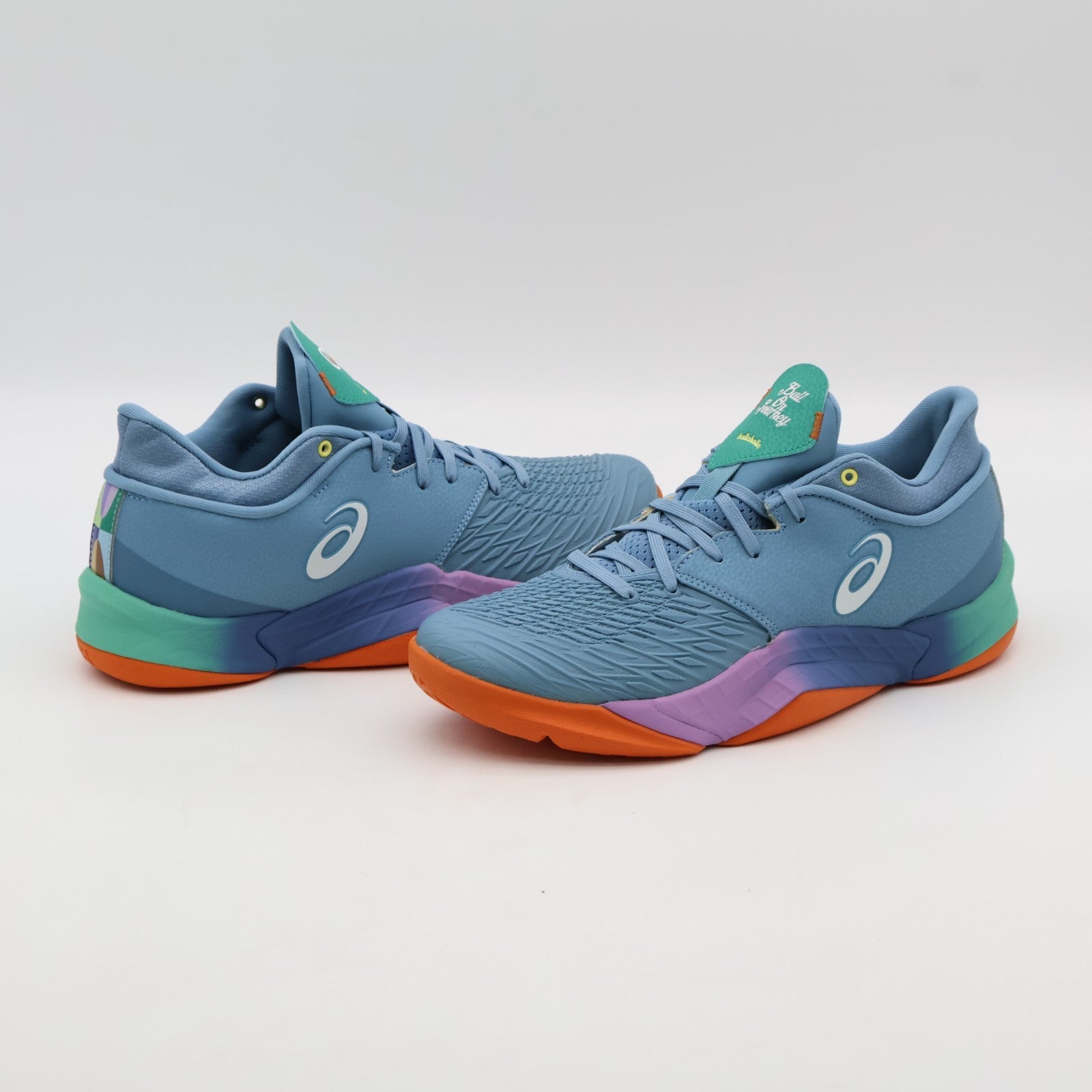 1063A077-401 ballaholic Ã Asics Unpre Ars Low Gris Blue White Orange Green