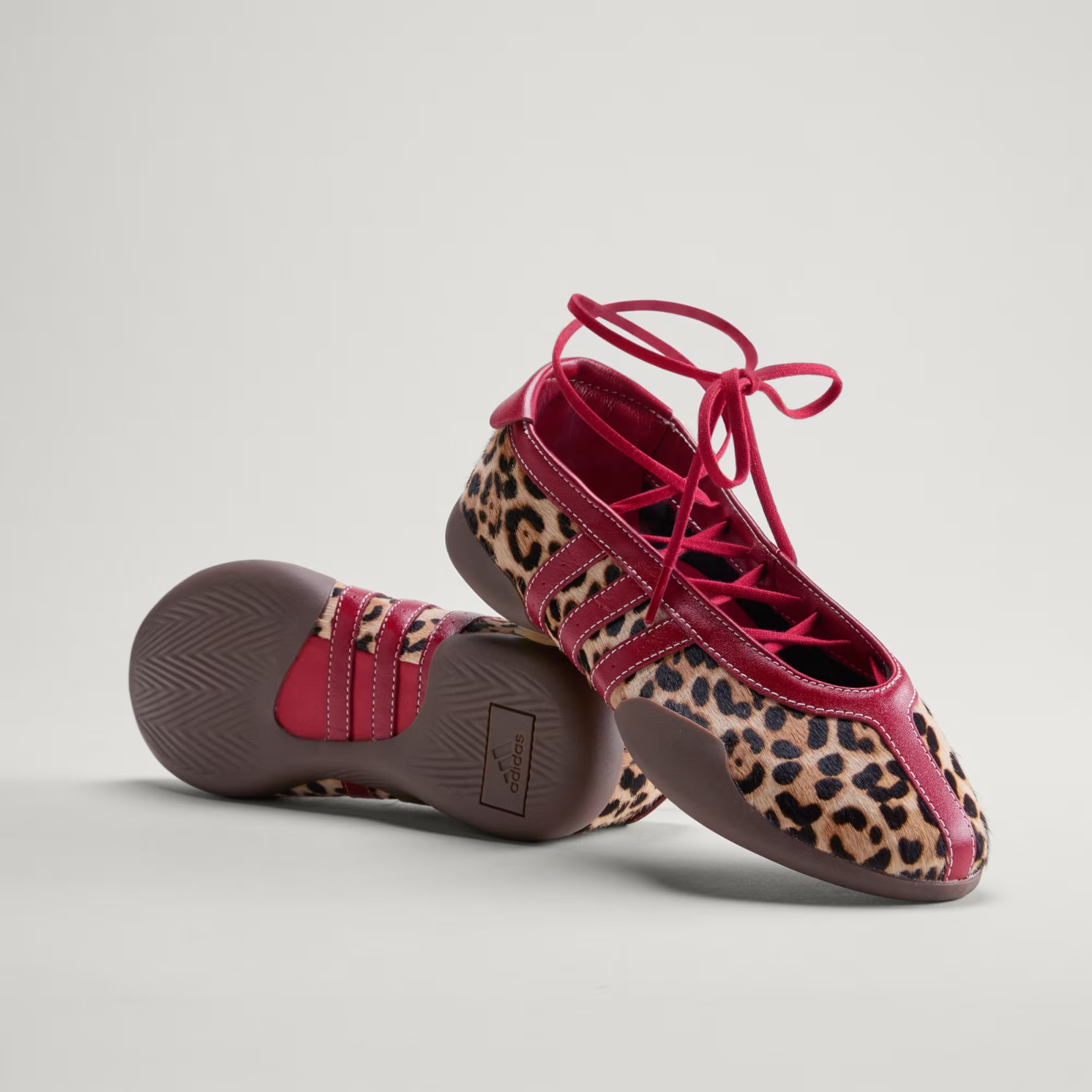 KJ0647 adidas Taekwondo Mei Ballet Pony Hair "Leopard" (Women's)