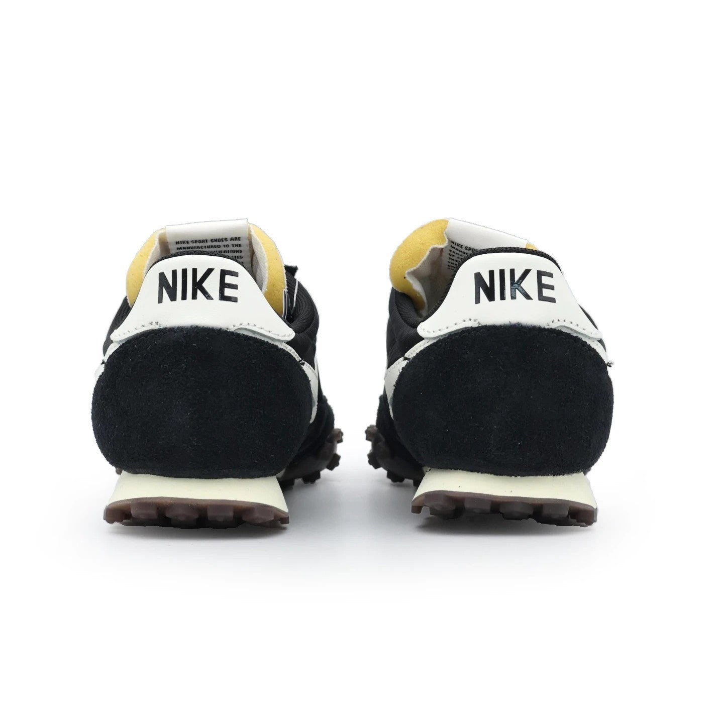 IM8658-001 Nike Waffle Racer Black Sail Coconut Milk Gum Dark Brown (Men's)