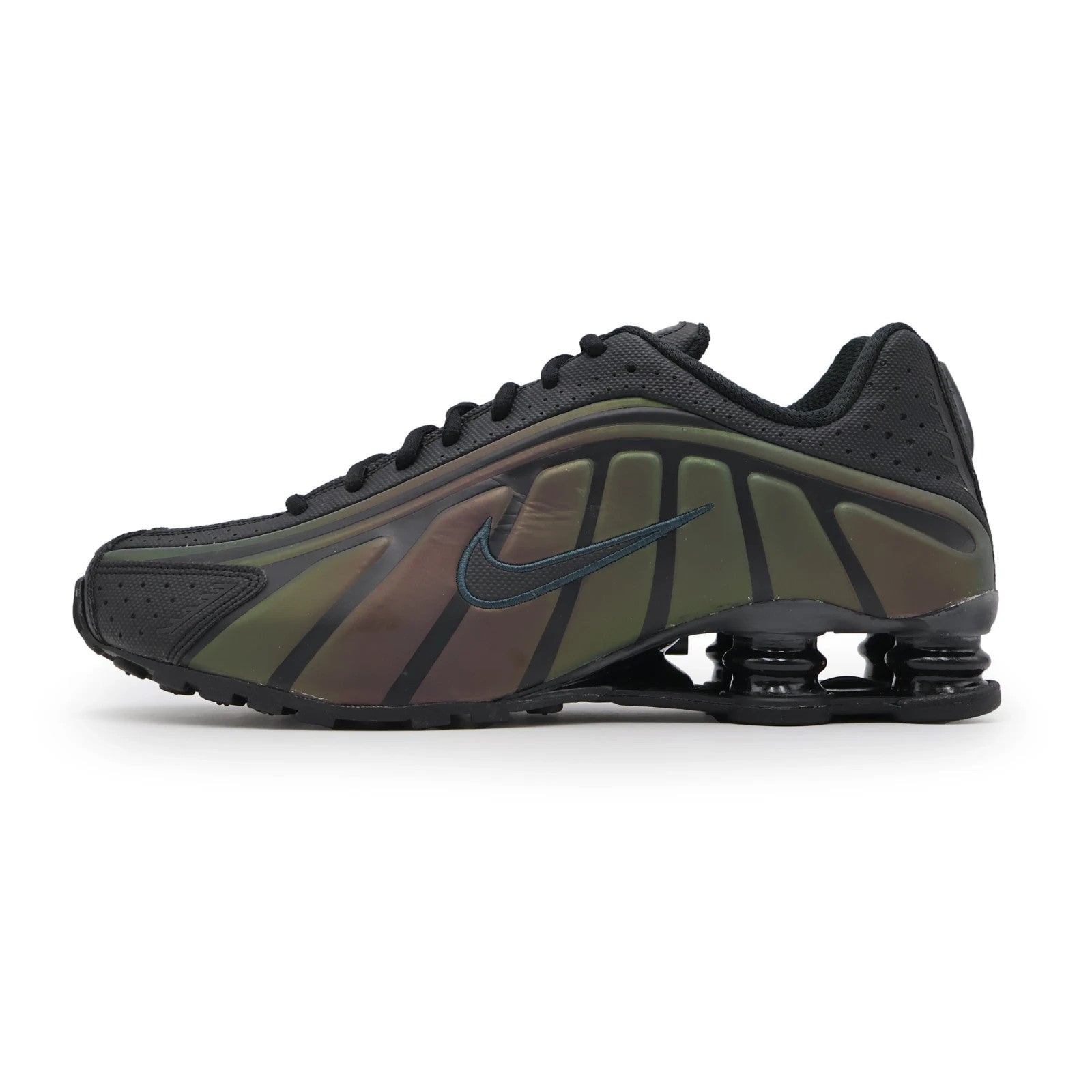 IM6596-001 Nike Shox R4 SE Black Seaweed Light Lemon Twist (Men's)