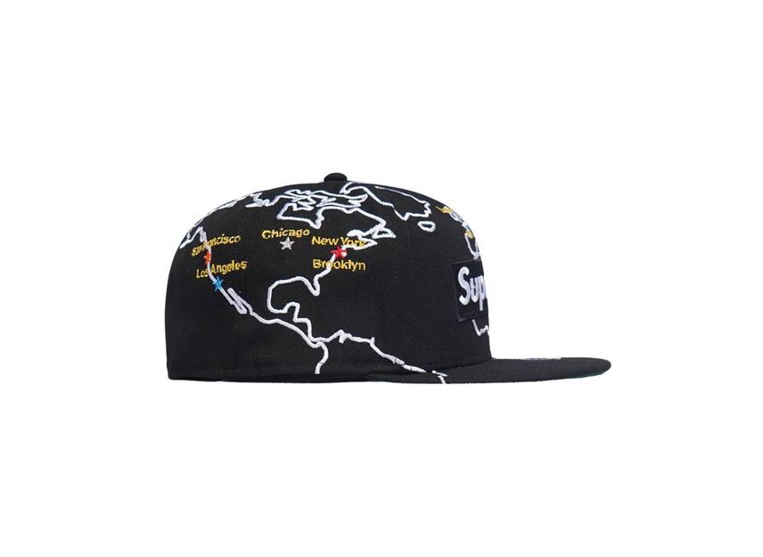 Supreme Worldwide Box Logo New Era Black