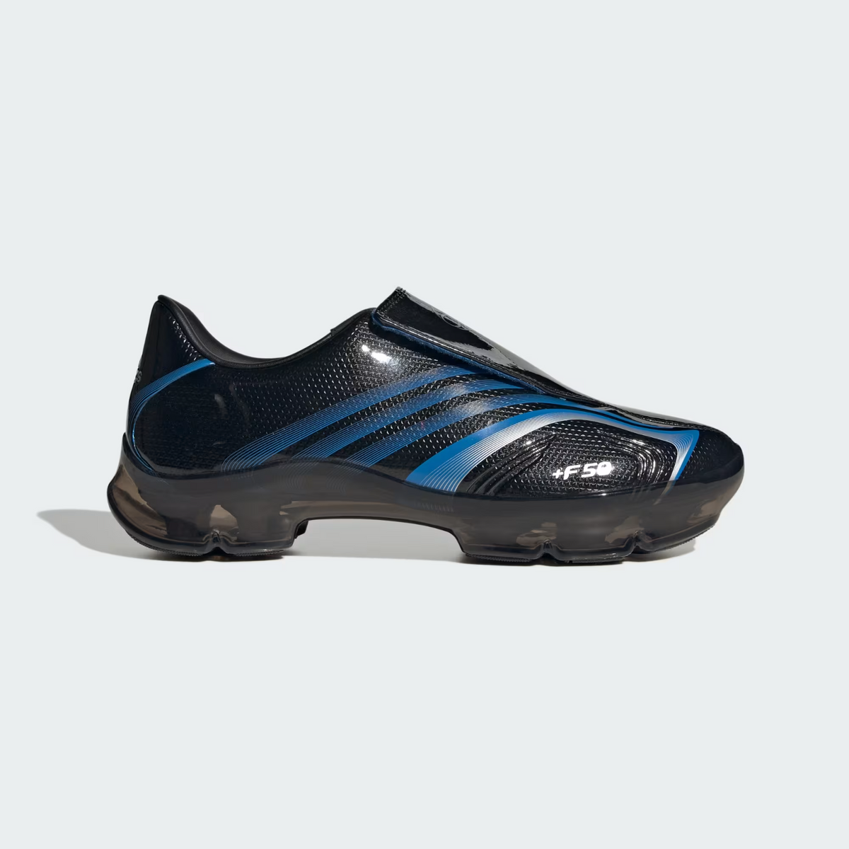 KH6569 adidas F50 Adiframe "Core Black/Lucid Ray Blue" (Men's)