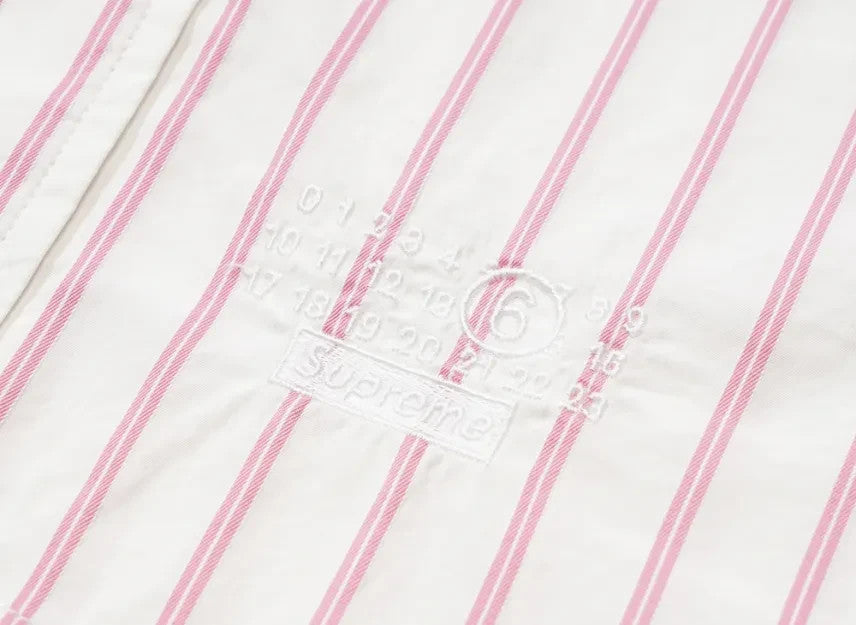 Supreme x MM6 Maison Margiela Stripe Shirt "White"