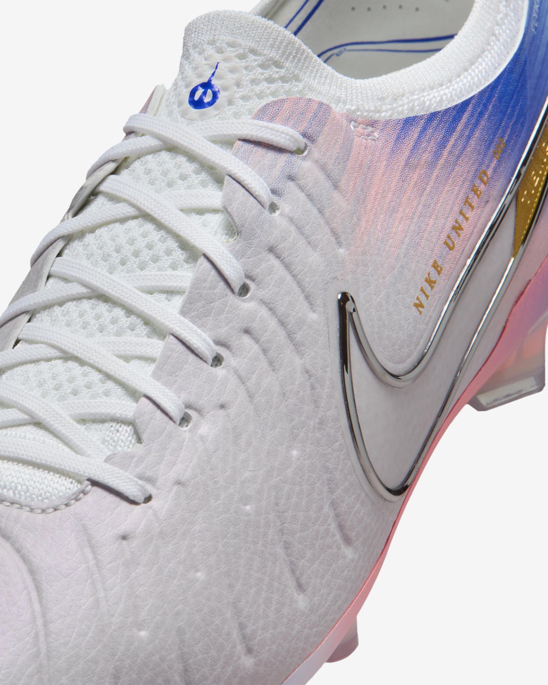 IB2467-001 Nike United Tiempo Legend 10 Elite FG Vast Grey Racer Blue (Men's)
